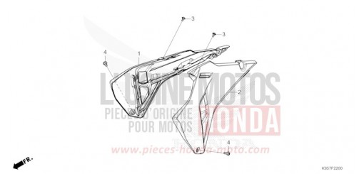 KUEHLERHAUBE (CRF250R/CRF250RWE) CRF250RS de 2025